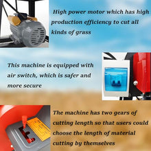 Banfluxion 220V 6-Blade Grass Cutting and Silk Kneading Integrated Machine Red