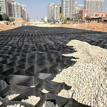 19.7ft×33ft Geo Cell Gravel Grid, Heavy-Duty HDPE Soil Stabilization Grid, Permeable Ground Grid for Slope Protection, Retaining Wall, Patio, Lawn and Outdoor Landscape Use(7ft)