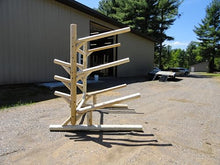 Log Kayak Rack Sunfish Sailboat and Canoe/Kayak Boom Rack Unfinished