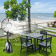 OREKPOT Industrial Misting Fan with 3 Wind Modes and 90-Degree Oscillation for Outdoor Cooling in Patio, Garden, and Backyard,71cm/28in