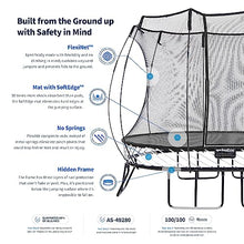 Springfree Large Square Trampoline 11ft x 11ft with FlexrHoop Bundle