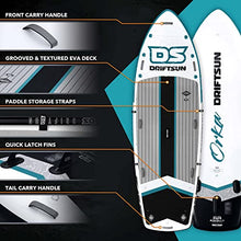 Driftsun Inflatable Paddle Board Teal 12ft x 45in Extra Wide Stand Up SUP Package