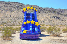 JumpOrange 19’ Galaxy Water Slide Inflatable with Splash Pool Purple