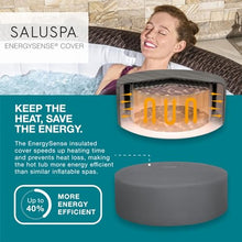 Bestway Coleman St Moritz AirJet Inflatable Hot Tub with EnergySense Cover & 2-Pack SaluSpa Non-Slip Spa Seat