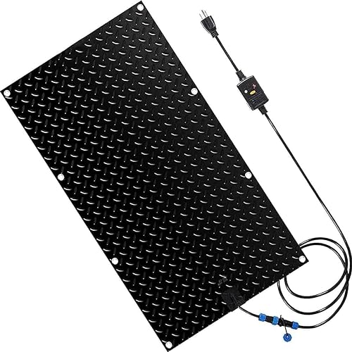 1pieces Heated Snow Melting Mats for Entrances - Various Sizes 12in/15.7in/20in/23.6in Outdoor Stairs- Non-Slip Winter Removal and Ice Melt Products -Snow Melting Mats, for Winter Snow Removal ( Color