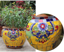 FAFACAI Flower Pots Flower Pot Planter, Outdoor/Indoor Unbreakable Ceramics Flowerpot Country Courtyard Garden Decoration, Large Diameter-C||L (Color : D, Size : M) (D Medium)