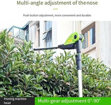 Qiokoith Cordless Hedge Trimmer 20V Rechargeable Electric Shrub Trimmer with Battery and Charger, Lightweight Telescopic Design, 3-Speed ​​Adjustable Chain