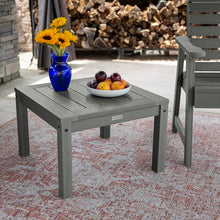 highwood AD-KITCHGW2-CGE Weatherly 2 Garden Chairs with 1 Square Side Table, 3-Piece Set, Coastal Teak
