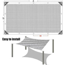 UV Protection Heavy Duty Outdoor Sun Shade Cloth with Grommets for Garden Patio Porch - 2m x 11m (6.5ft x 36ft)