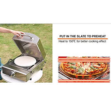 MNSSRN Outdoor Gas Grill Pizza Maker, Light Camping Picnic Grill, BBQ Pizza Oven with Thermometer for Outdoor Garden Grill and Gas Grill
