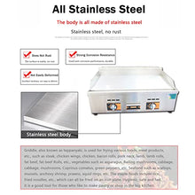 Commercial Gas Griddle, Heavy Duty Propane Gas Griddle, Countertop Gas Commercial Griddle with Manual Control Burners, Stainless Steel Portable Grill, Restaurant Kitchen Camping BBQ,518