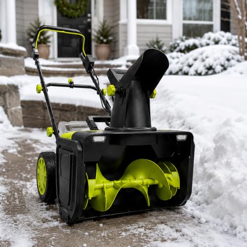 Battery Powered Snow Blower 40V, 2 x 4.0Ah, 20-Inch, Dual LED