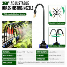 QHZYMX Misting Nozzle Tee Greenhouse Cooling Mist System, Livestock Fog Sprayer Tee Irrigation Parts