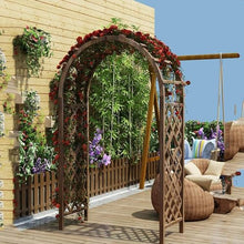 Patio Arches Wooden Garden Arch Trellis 39 47 55in Climbing Plants Rose Arch Trellis Garden Arbor Outdoor Decoration Grape Trellises
