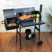 YEWASTI Charcoal BBQ Smoker Grill Set, Large Outdoor Chimney Smoker for Backyard Cooking, Patio Parties, and Camping