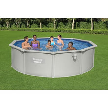Bestway Hydrium 15'x 48" Steel Wall Above Ground Swimming Pool Set Gray