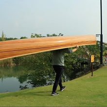 GUNKY Cedar Strip Fishing Boat 16' Wooden Canoe/Kayak Wood Color
