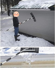 JYXYXSCP Snow Shovel Roof Snow Rake, Adjustable Snow Shovel, with Aluminum Alloy Frame, for Removing Snow from The Roof