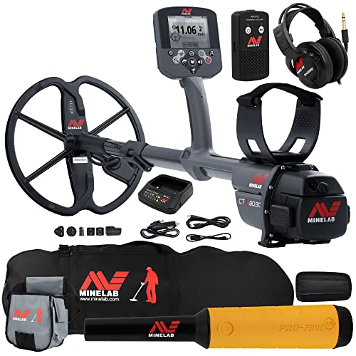 Minelab CTX 3030 Waterproof Metal Detector with Pro Find 15, Carry Bag, and Pouch