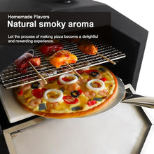 YUEWO Portable Outdoor Pizza Oven Stainless Steel with Folding Legs Cooking Stone & Waterproof Cover for Backyard Parties, Camping, and Picnics
