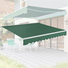 WZUOPG Manual Retractable Awning Door Window Awning Shelter Outdoor Canopy Home Deck Canopy with Manual Crank Handle（Frame Included ）