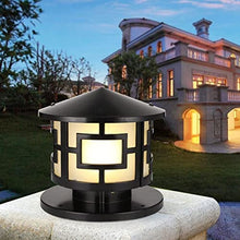 LumosPro Retro Black Concrete Track Light with Dusk to Dawn Sensor - IP54 Waterproof Outdoor LED Fixture for Garden and Patio(11.8in)