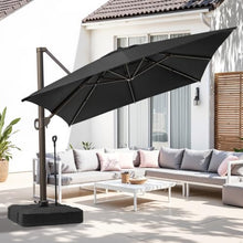 OROTLECT 13'x10' Rectangler Cantilever Patio Umbrella With Base – Effortlessly Movable by One Person