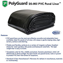POLYGUARD PVC Pond Liner 20 ft. x 50 ft. 20-Mil Black
