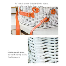 Storage Basket,Picnic Portable Rattan,Outdoor Western Food,Storage with Cutlery Hamper for Camping and Party