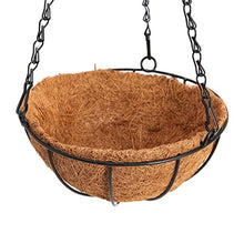 Hanging Coconut Vegetable Flower Pot Basket Liners Planter Garden Decor Iron Art Garden Flower & Planters Pots (Size : 25cm) ()