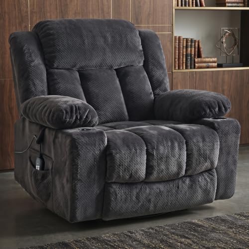 CUZSIT Oversized Recliner Chair for Living Room with Massage & Heat