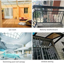 Polycarbonate Sheets All-Weather Outdoor Greenhouse Covering, Plastic Roofing Sheets Rainproof Insulation Protection(1x1073m)