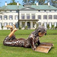 Design Toscano Young Scholar Reading Girl Bronze Garden Statue Bronze