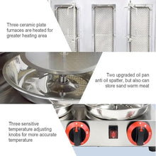 HYYKEJI Vertical Gas Grill Machine, Stainless Steel Gyro Gas Grill Rotisserie Machine, 360 Degress Rotating Heating, Temperature Adjustable, Easy to Clean, for Restaurant Home Kitchen