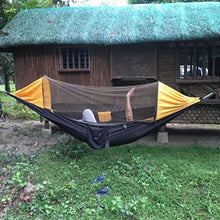 DULASP Camping Hammock Mosquito Net 2 Person Parachute Lightweight Hanging Hammocks Tree Straps Swing