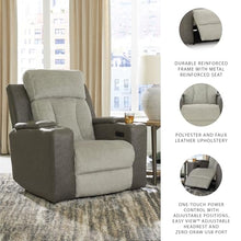 Signature Design by Ashley Whiplash Power Recliner, Heat and Massage