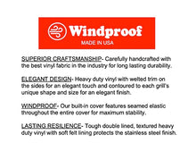 Windproof Covers 34 inch Heavy Duty Premium Quality Vinyl BBQ Grill Cover to fit Bonfire Cart Grill