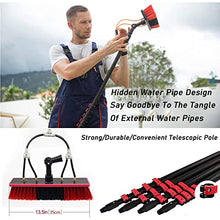 18FT-36FT Hydro Telescopic Brush, Window Cleaning Rod, Extendable for Cleaning Conservatory Roofs, Cleaning Photovoltaic and Solar Panels。,35cmbrushhead-10.8M/36FT