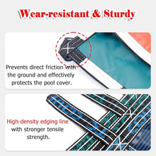 CHZDPP Inground Pool Safety Cover for Winter, High Strength Round Pool Cover Set with Anchors & Installation Hardware, Thicken Tear-Proof Mesh(33ft/1006cm)