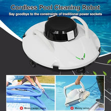 pealiritansemen Cordless Automatic Pool Cleaner, Pool Vacuum Lasts 180 Mins, LED Indicator, Strong Suction, with Dual Motors, Rechargeable Pool Floor Vacuum