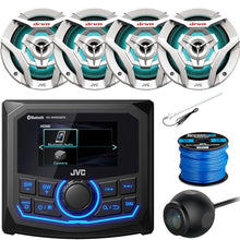JVC Bluetooth Marine Radio with 4x 6.5" Speakers and Rear View Camera Black