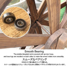Wood Water Wheel Fountain,Retro Waterwheel Fountain,Freestanding Pond Fountain,Pool Circulation, for Fish Tank, Pond,Patio,Rockery Or Garden Decoration,Fir Wood,20/30/50/60/80/90CM ( Size : Diameter 8