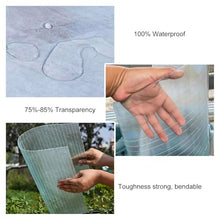 Suwooy Greenhouse Roofing Sheets,0.8mm Polycarbonate Roof Panels,Cold Frame Replacement Plastic Roof Sheet,Easy to Bend and Cut Glassfiber Sheet,Waterproof/Rainproof/Uv Protection,W×L-39×787in
