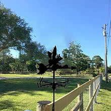 Weather Vane with Animal Ornament Stainless Steel Weathervane Wind Direction Indicator Easy to Assemble Metal Bracket Outdoor Garden Courtyard Decoration B 35X50CM (B 35X50CM) (A 35X50CM)