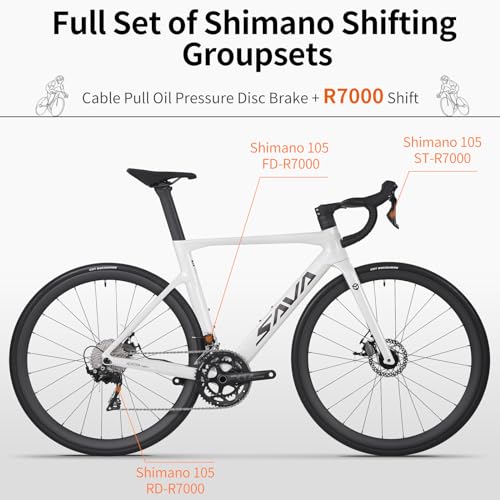 SAVADECK Carbon Road Bike Black