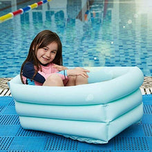 Children's Inflatable Swimming Pool Inflatable Kiddie Pools Thick Wear-Resistant Cold-Resistant PVC Material 60x35x30 cm Backyard Water Party