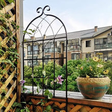 leoglint 4 Pack Metal Garden Trellis 71" x 19.7" Rustproof Trellis for Climbing Plants Outdoor Flower Support Black