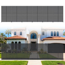 Privacy Screen Outdoor Freestanding Fence Panel with 6 Panel, 72" H×47" W HDPE Decorative Screen Panel with Stand, Air Conditioner Fence, Privacy Panels for Patio, Balcony, Garden, Backyard