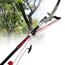 Profession Telescopic Tree Pruner, 18ft/5.4m,24ft/7.2mPole Saw Telescopic Pole with Pull Cord, for Pruning and Trimming Branches and Leaves,24ft/7.2m