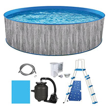 Blue Wave Capri Steel Wall Package Above Ground Swimming Pool Gray